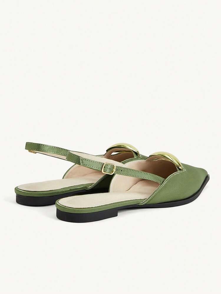 CUCCOO CHICEST Women's Minimalist Pointed Toe Flats, Simple Solid Color Basic Commuting Slip-On Ballet Flats, Beige For Christmas Elegant Shoes Wedding Shoes Spring Shoes Bride Shoes