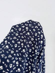 Sunnyshic 女士优雅休闲百搭时尚度假风花卉蕾丝拼接露背吊带蝴蝶结长裙，春夏款 - 彩色 - 查看 6