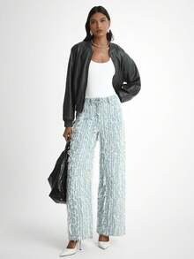 Daynim Women's Casual Frayed Hem Denim Jeans - Light Wash - View 5