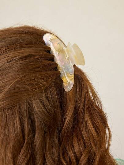 MOTF PREMIUM molletta per capelli mini a graffetta in giallo acido con gemme incastonate, molletta per capelli, fermagli per capelli, morsetti per capelli, fermagli per capelli, molletta per catturare i capelli