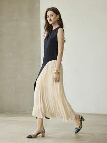 MOTF Tacones de cuero sintético con estampado de piel de serpiente para mujer - Albaricoque - Ver 3