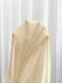 SHEIN Essnce 大码秋季衬衫裙，秋季女装长袖衬衫长裙，秋季女式衬衫长袍，纽扣女式衬衫，高个女式商务休闲衬衫，翻领女式衬衫，办公室着装长袖衬衫，长袖女式衬衫，镂空服装 - 杏色 - 查看 7