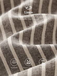 Ontre 2025新款乡村音乐节，舒适休闲风，条纹编织，棕色，无袖，贴袋，长款衬衫，女士衬衫，日常穿着，四季皆宜，舒适休闲装，休闲装，商务休闲女装，低调复古风，高品质精致美学，都市通勤，高端机场时尚 - 棕色 - 查看 12