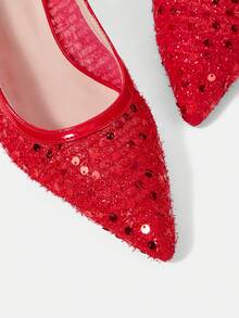 CUCCOO HITCHD Zapatos de tacón para mujer - Rojo - Ver 11