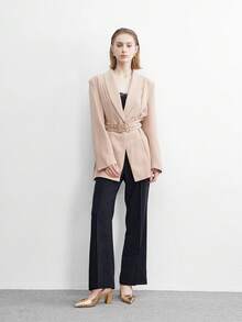 CUCCOO BIZCHIC Giày cao gót quai hậu đơn giản và thanh lịch, đa năng, phù hợp cho công sở và đi làm hàng ngày dành cho nữ. - Hoa hồng vàng - Xem 6