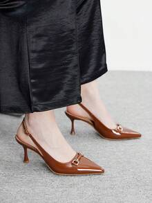 CUCCOO BIZCHIC Women Heeled Sandals Spring Shoes - Brown - View 5