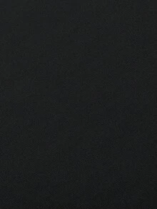 Resyla 蕾丝刺绣+刺绣时尚简约女士Polo领T恤+裤子套装，送朋友的礼物 - 黑色 - 查看 4