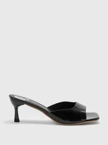 CUCCOO BIZCHIC New Stylish Comfortable Versatile Elegant Pointed Toe High Heel Slip-On Sandals For Women, Summer Summer Shoes - Black - View 2
