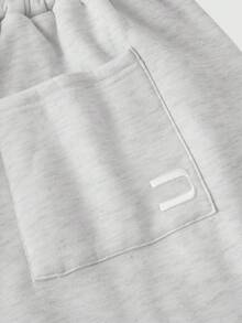 EASEVO Herren Jogginghose in Hellgrau in Große Größen mit besticktem Tape Patchwork, geeignet für Frühling, Herbst und Sommer - Hellgrau - Übersicht 8