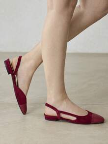 MOTF PREMIUM ZAPATOS PLANOS CÓMODOS DE MUJER TIPO SLIP-ON - Burdeos - Ver 8