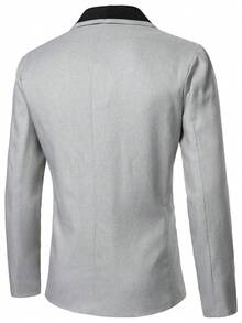 Manfinity Mode Bộ vest công sở kiểu Anh, thích hợp cho việc đi làm hàng ngày. - Xám - Xem 4