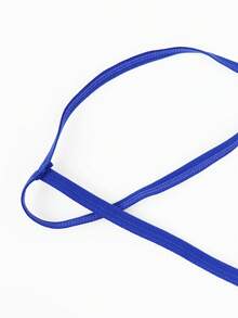 DrisQ 时尚亮红色面料，醒目蓝色滚边，中腰性感男士内裤，单条装 - 紅色 - 查看 3