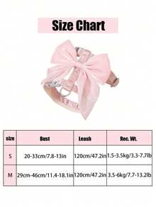1Set HUITAIYANG All Season Pet Harness Set, Cat Chest Strap, Lightweight Outdoor Leash For Autumn/Winter, Pet X-Shape Chest Strap, Dog Leash Chest Strap, Pet Bow Decor Chest Strap, Suitable For Medium And Small Dogs And Cats - Multicolor - View 3