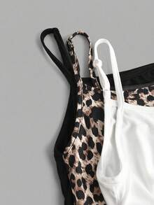 SHEIN Girlism 3件套 少女修身休闲运动吊带背心基础款上衣 - 彩色 - 查看 7