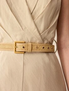 MOTF PREMIUM PRE APRICOT PERSONALIZED SPLICING PIN BUCKLE BELT - Apricot - View 6