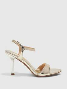 CUCCOO BIZCHIC Women Shoes Spring And Summer New Gold Round Toe Thin High Heel Ankle Strap Women's High Heel Sandals Fashionable And Comfortable Versatile Commuter Women's Sandals Women's Shoes - Light gold - View 2