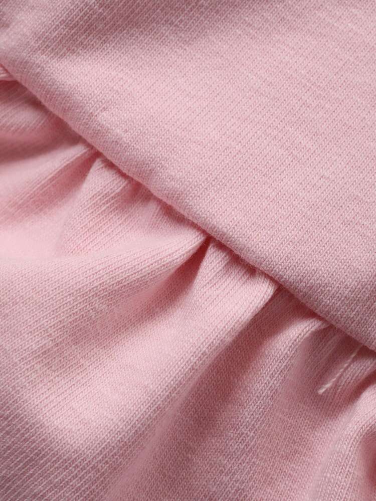 Baby Girls' Korean Style Ruffled Collar Floral Hem Dress Summer