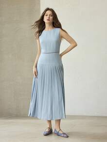 MOTF WOMEN'S CONTRAST MESH PLAID FLAT SHOES - Blue - View 9