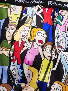 Rick and Morty X SHEIN 1pc Men's Cartoon Character Printed Boxer Briefs - Black - View 7