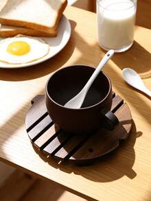 Cirelle Fish-Shaped Wooden Trivet - Handmade Heat Resistant Pad For Dining Table, Creative Non-Slip Table Mat - Multicolor - View 7