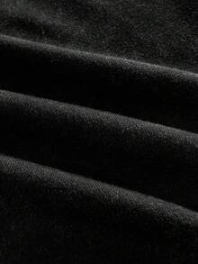 ROMWE MEN Minimalist Arched Elegant Sports Camisole - Black - View 5