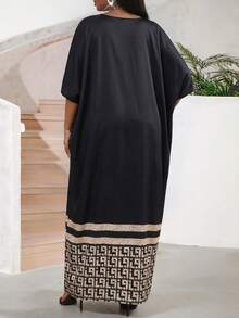 SHEIN Lady Vestido extra largo para mujer - Negro - Ver 2