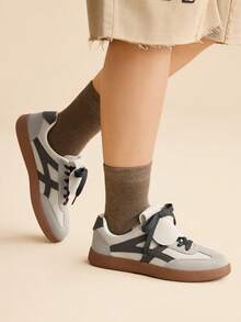 CUCCOO EASI Giày thể thao nữ màu be, kiểu dáng thường ngày, thích hợp cho dịp Giáng sinh. - Xám - Xem 9