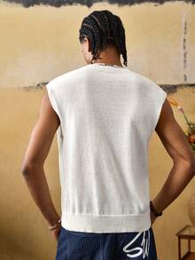Casual Áo tank top nam không tay in họa tiết hoa, kiểu dáng thường ngày, thoải mái và thoáng khí. - Nhiều màu - Xem 3