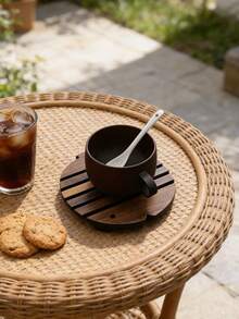 Cirelle Fish-Shaped Wooden Trivet - Handmade Heat Resistant Pad For Dining Table, Creative Non-Slip Table Mat - Multicolor - View 10