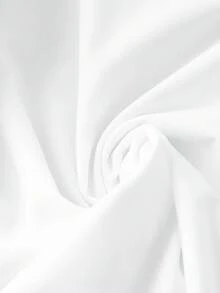 Linhara 大码女式夏季休闲印花宽松短袖上衣 - 白色 - 查看 5