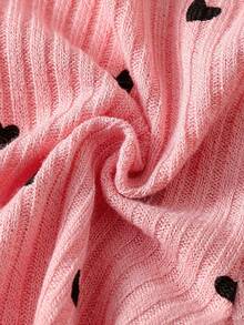 SHEIN Playful Pals 3件套女婴百搭休闲纯色弹力打底裤/长裤/紧身裤/婴儿裤套装，针织灯芯绒女婴打底裤，适合春、夏、秋、冬四季穿着 - 彩色 - 查看 4