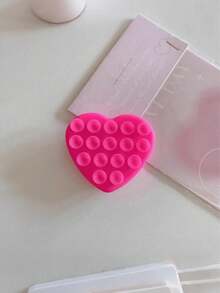 Joivida 1 cái, Giá đỡ điện thoại hình trái tim có giác hút, Ốp điện thoại silicon có giác hút, Thiết bị cố định hai mặt, Thiết kế rảnh tay, Thích hợp cho chụp ảnh tự sướng và quay video bằng điện thoại, Thích hợp cho bề mặt kính, Tay cầm điện thoại silicon hình trái tim có giác hút, Ốp bảo vệ điện thoại hai mặt có giác hút - Nhiều màu - Xem 11