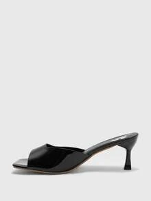 CUCCOO BIZCHIC New Stylish Comfortable Versatile Elegant Pointed Toe High Heel Slip-On Sandals For Women, Summer Summer Shoes - Black - View 10