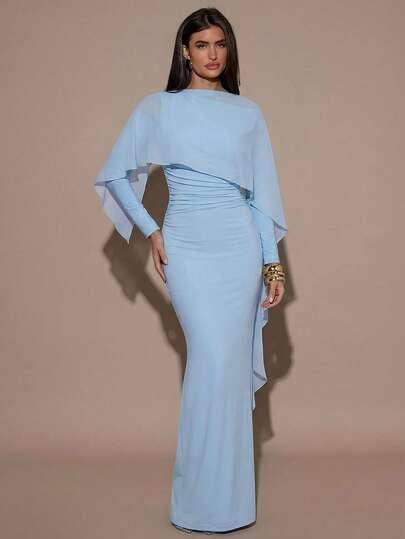 SHEIN BAE Women's Solid Color Minimalist Casual Dress