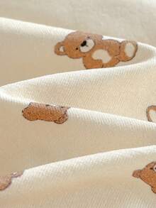 Loomiva 6pcs Newborn Baby Cute Brown Bear All-Over Print Footie Pajama Set - Multicolor - View 5