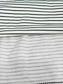Regata feminina de verão casual com estampa listrada e detalhes contrastantes para férias e deslocamentos diários. - Multicolorido - Ver 5