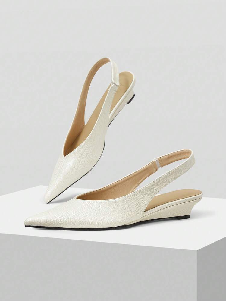 WOMEN POINT TOE SLINGBACK PUMPS, FOR VALENTINE'S DAY, SPRING SHOES, SPRING BREAK EASTER PROM HEELS FOR CHRISTMAS SPRING SHOES
