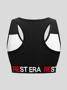 3pcs/Set Women's Fashionable Letter Printed Bras - Multicolor - View 2