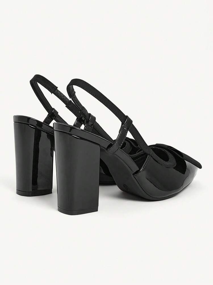 CUCCOO CHICEST Women's Shoes Classic Simple Fashion Women's High Heels Shoes Bow Decoration Elegant Elegant Thick Heels Shoes Wedding Shoes Summer Shoes Bride Shoes