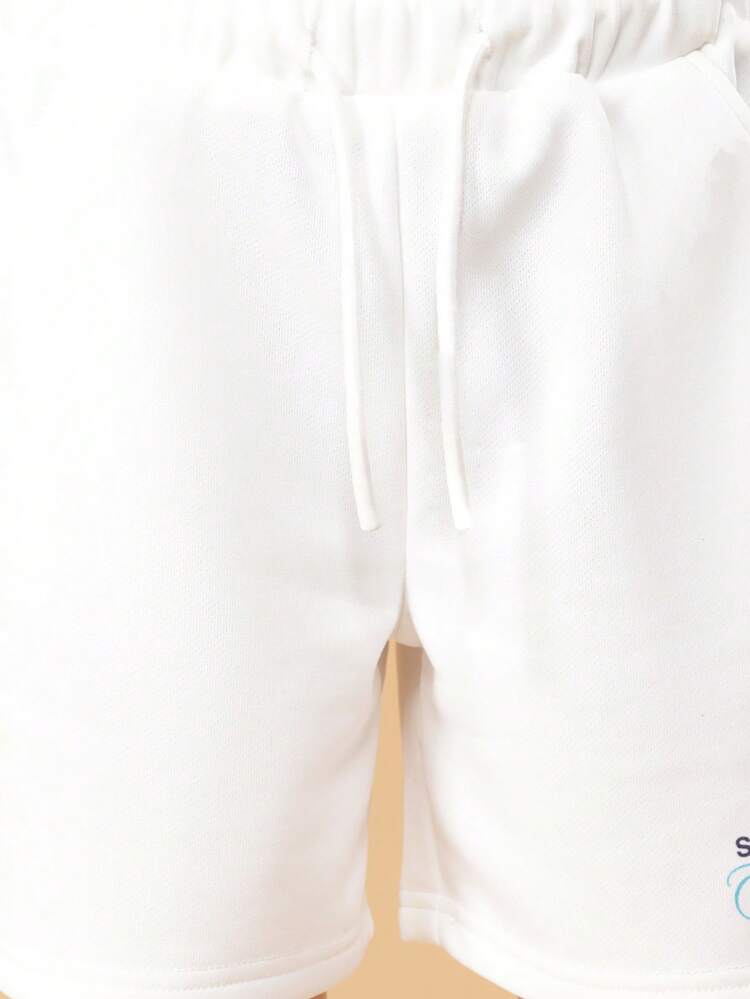 Polo Shirt And Shorts Set With Logo