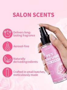 PETSIN Paws & Roses Waterless Pet Deodorizing Spray With Long-Lasting Rose Scent | Calming, Hypoallergenic Formula For Dogs & Cats | Between Baths Freshness & Odor Control - Rose - View 3