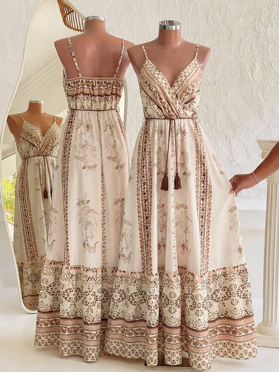 Franclia 波西米亚风连衣裙，适合海滩度假和拍照 - 彩色 - 查看 1