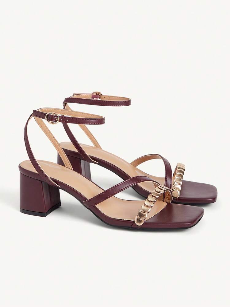 CUCCOO CHICEST Women's Commuter High-Heeled Sandals Valentine's Day Elegant Shoes