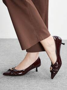 CUCCOO BIZCHIC Women Pumps Spring Shoes - Brown - View 3