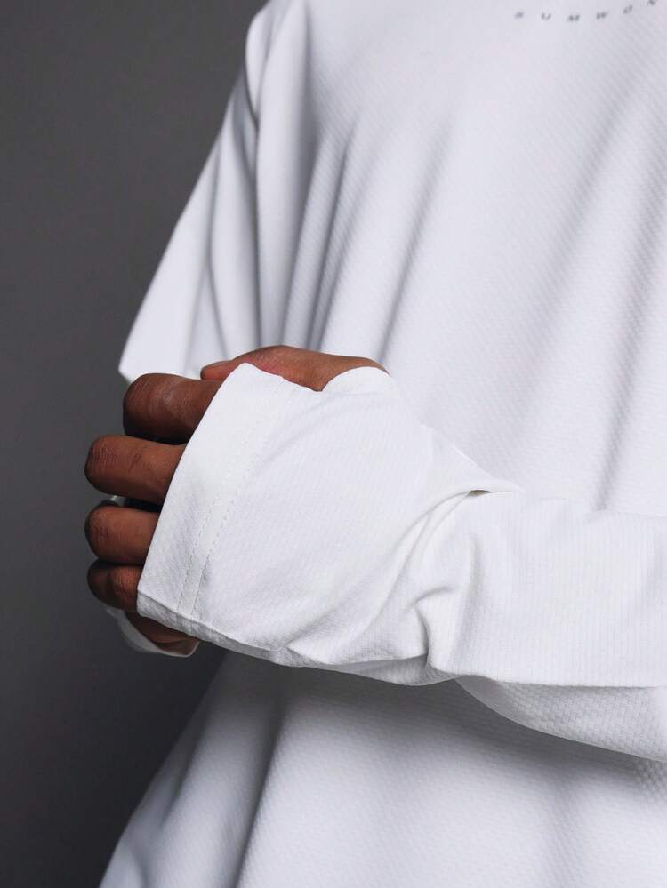 Muscle Fit Long Sleeve Crew Neck T Shirt