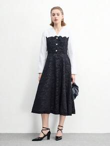 CUCCOO BIZCHIC 女士新款黑色漆皮尖头交叉绑带时尚高跟鞋，情人节约会百搭之选 - 黑色 - 查看 6