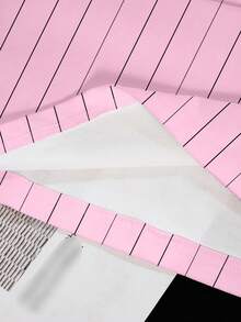 LOONEY TUNES X SHEIN 女士字母卡通印花休闲圆领短袖T恤，夏季 - 白色 - 查看 5