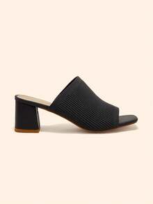 CUCCOO BASICS Sandal cao gót mũi vuông thời trang thường ngày dành cho nữ, thích hợp cho dịp Giáng sinh. - Xám - Xem 6