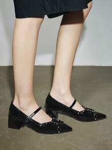ROMWE Grunge Punk Commuter Outdoor Cute Beautiful Patent Leather. Casual Bare Feet - Black - View 8