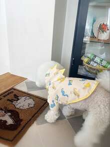 PETSIN 春夏新款恐龙变身服，狗狗防溅雨衣，泰迪熊，小型犬，宠物防雨服，宠物用品 - 彩色 - 查看 5